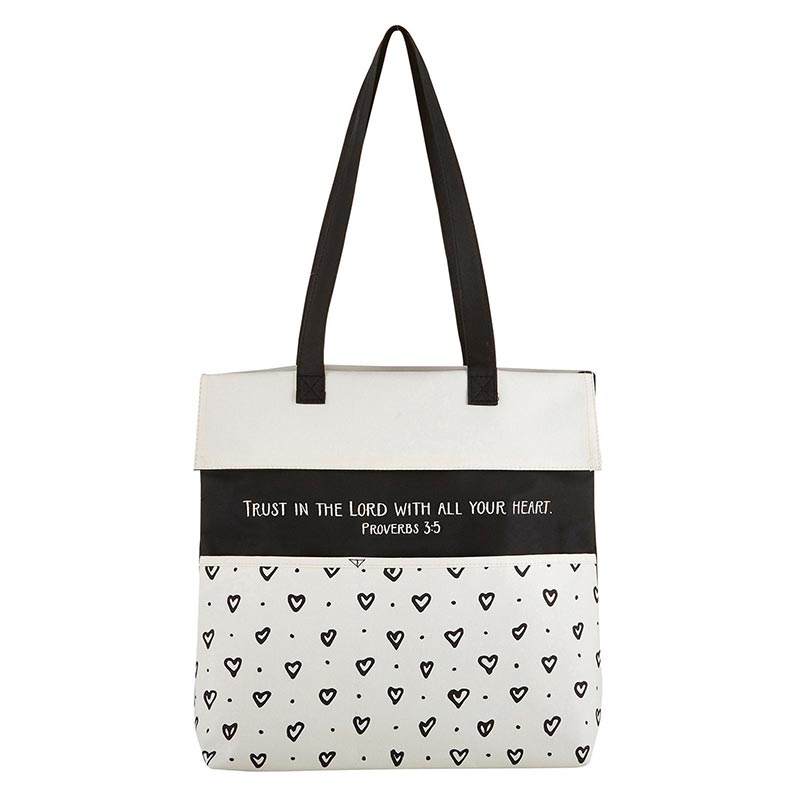 Trust - Inspirational Tote Bag with Pockets Recycled Nylon 13.5