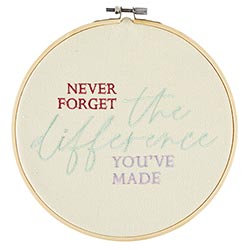 Embroidery Hoop Wall Art - Never Forget
